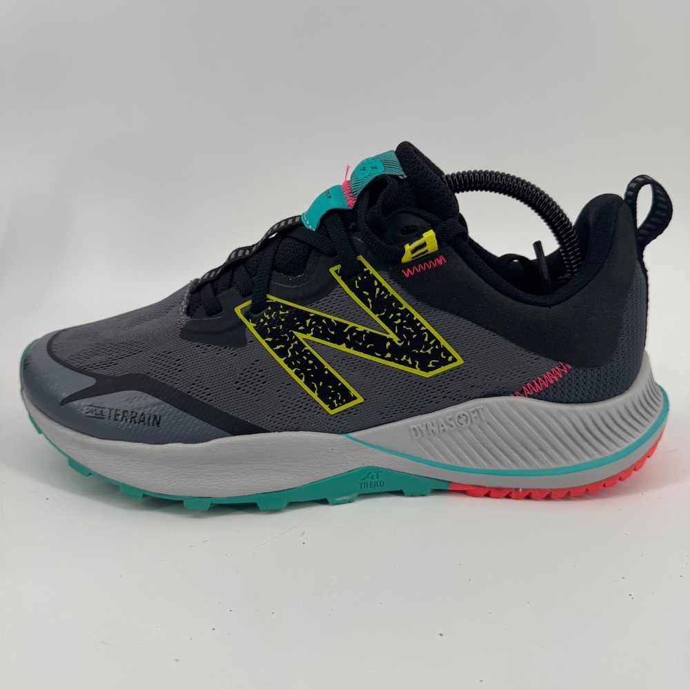 New Balance Nitrel v4 All Terrain Trail Running Shoes Grey Black Neon 11 - Picture 3 of 12